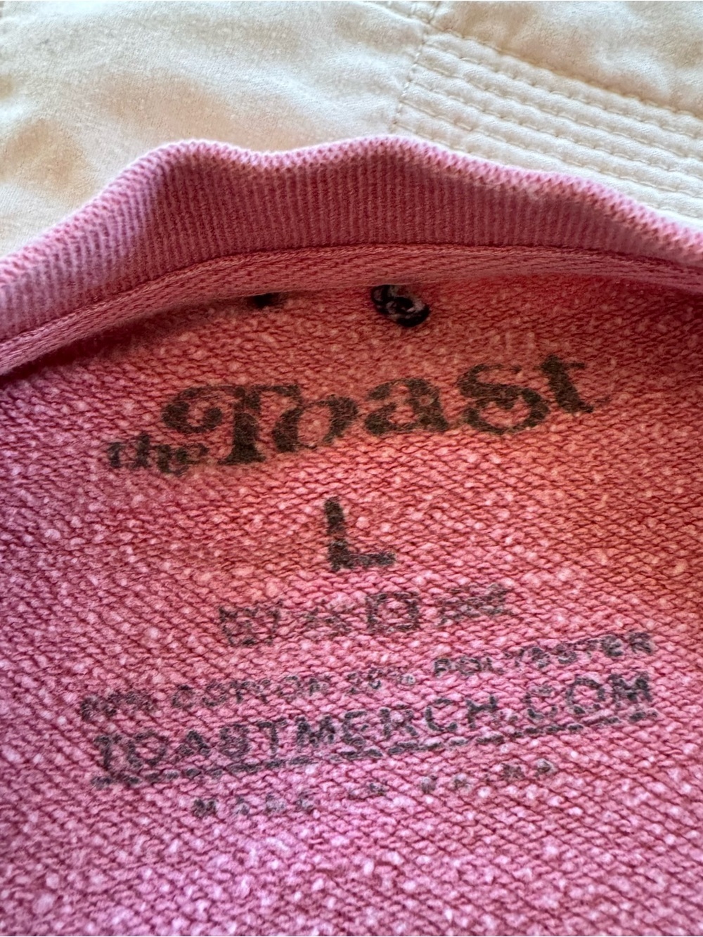 The Toast Relaxed Crewneck Sweatshirt - Mauve - Picture 3 of 4